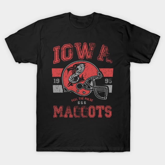 IOWA MAGGOTS (BLACK) T-Shirt by joeyjamesartworx